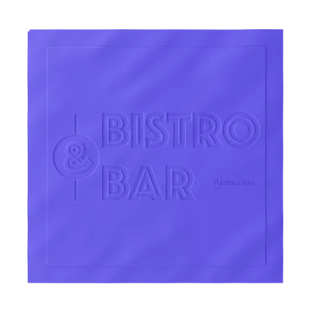 Custom Debossed Beverage Napkin - Custom Tees Today