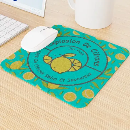 Tapis de souris en Feutrine Personnalisés - Imprint Now - FR