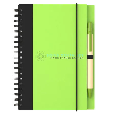 Carnet écologique en carton contrasté