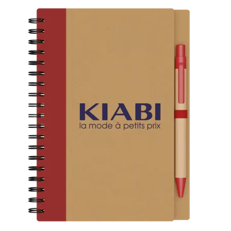 Carnet à spirales et stylo Eco