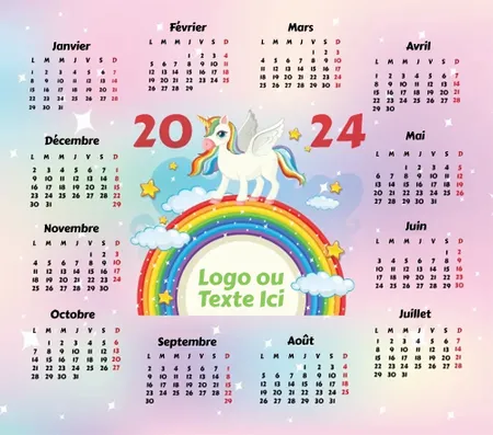 Tapis de souris licorne et arc-en-ciel - Imprint Now - FR