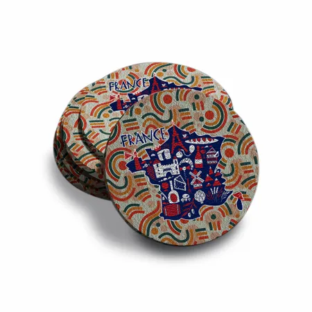 Sous-verres en diatomite dure - Imprint Now - FR