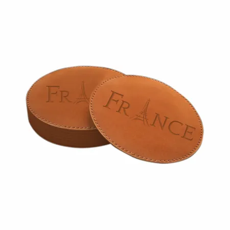 Sous-verres en cuir - Imprint Now - FR