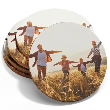Sous-verres en carton avec photo personnalisée - Imprint Now - FR
