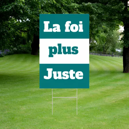Panneau publicitaire 30 cm x 46 cm