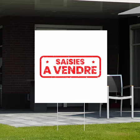 Panneau pour les saisies à vendre