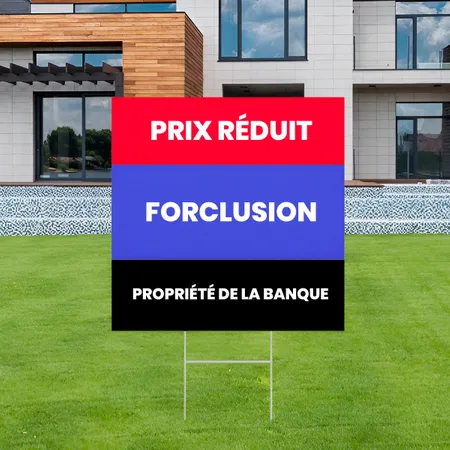 Panneau pour vente sur saisie immobilière