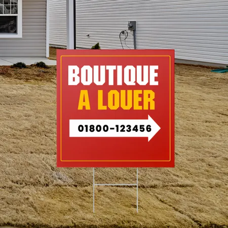 Panneau publicitaire de vente personnalisé