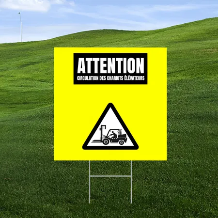 Panneau de sécurité routière personnalisé