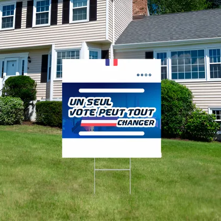 Panneau de sensibilisation au vote