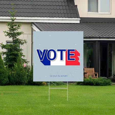 Panneau pour le jour de l'élection