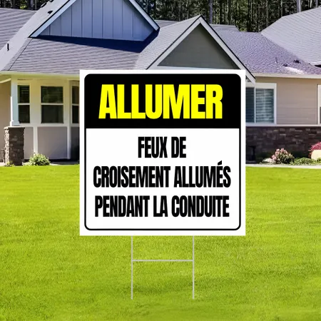 Panneau à message personnalisé