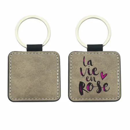 Sublime Porte-clés carré en cuir
