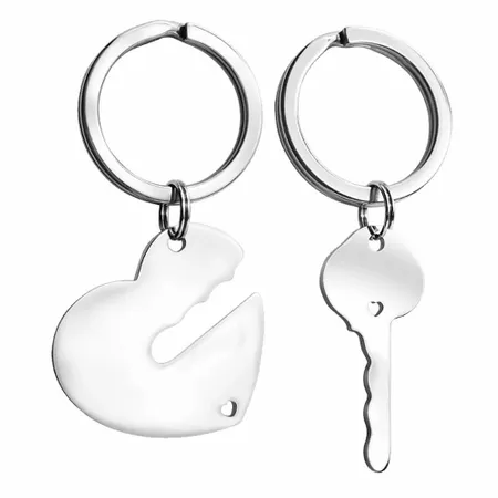 Porte-clés en métal pour couples - Imprint Now - FR