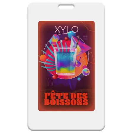 Porte-badge lumineux