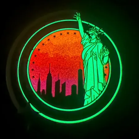 Glow In The Dark Badge Glow In The Dark Badge - Custom Pro Prints