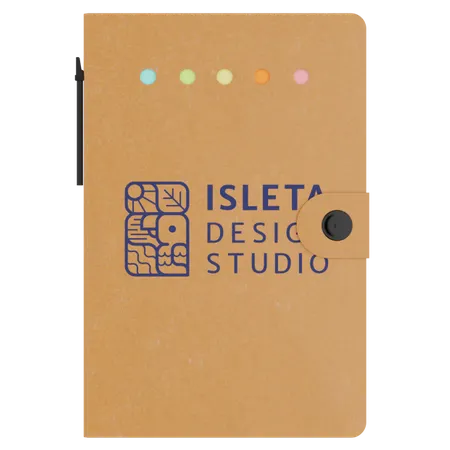 Taccuino Piccolo con Chiusura a Scatto ed Essenziali da Scrivania