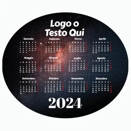 Tappetino per Mouse a Tema Spazio e Galassia - Imprint Now - IT