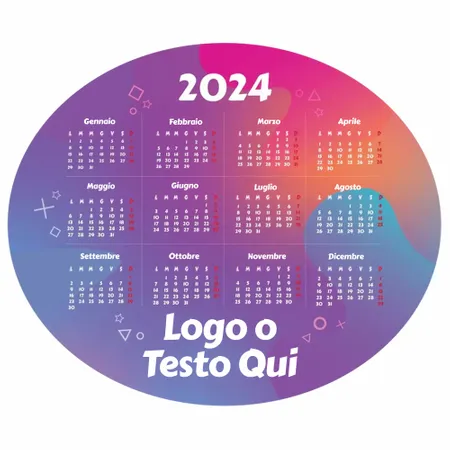 Tappetino per Mouse con Calendario a Gradi Colorati - Imprint Now - IT