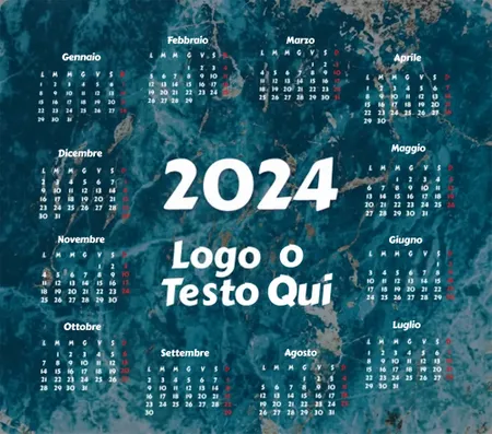 Tappetino per Mouse Calendario in Granito - Imprint Now - IT