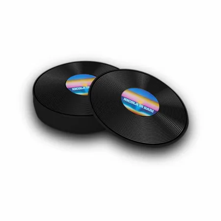 Sottobicchiere in Plastica Morbida a Forma di Disco - Imprint Now - IT