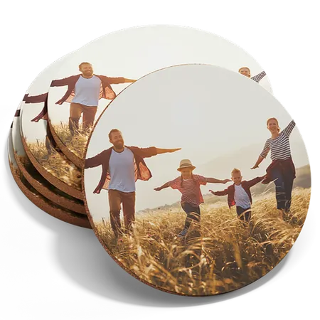 Sottobicchieri in Fibra di Vetro con Foto Personalizzata - Imprint Now - IT