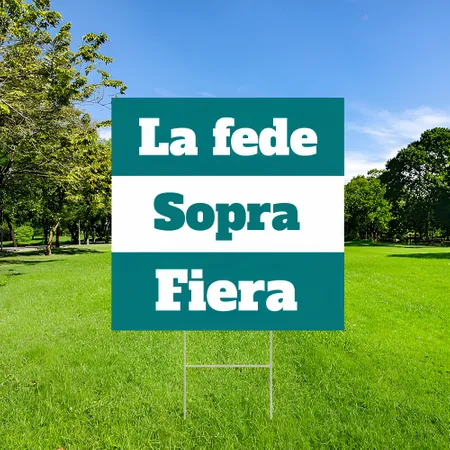 Cartelli da Esterno Personalizzati per Messaggio di Fede