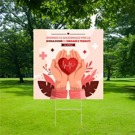 Cartelli da Esterno Personalizzati per Donazioni di Organi