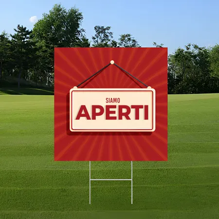 Cartelli da Esterno Personalizzati per Messaggio Aperto