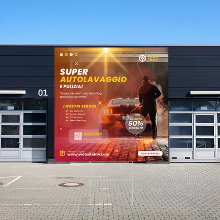 Cartelli da Esterno Personalizzati per Autolavaggio
