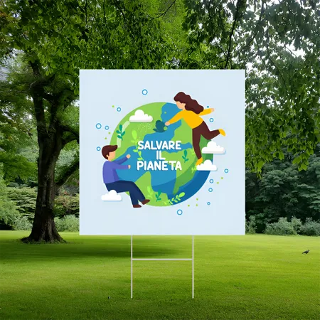 Cartelli da Esterno Personalizzati per Save Planet