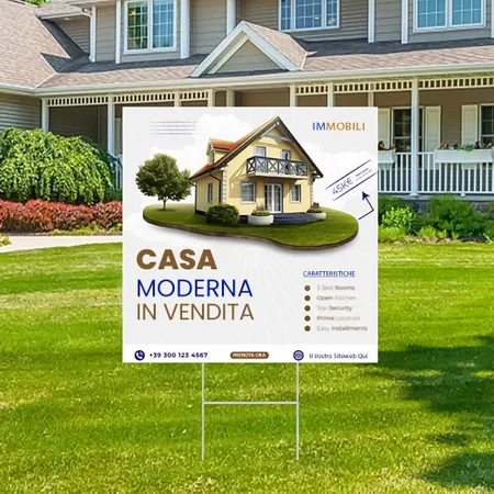 Cartelli da Esterno Personalizzati per Promozione Della Proprietà Immobiliare