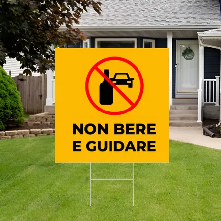 Cartelli da Esterno Personalizzati - Risparmia Acqua