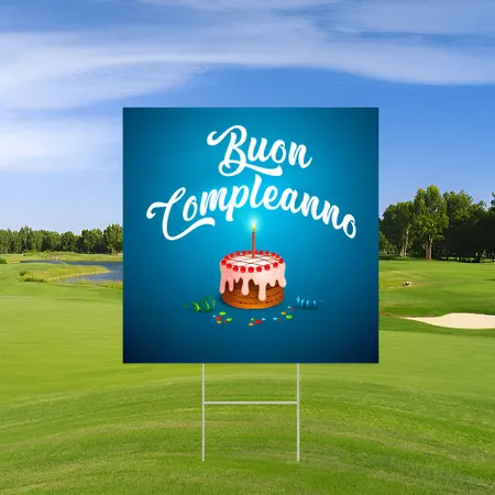 Cartelli di Compleanno Personalizzati da Esterno