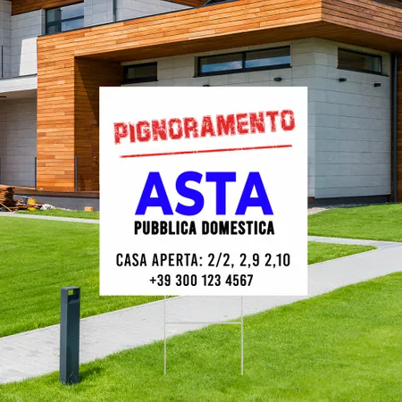Cartelli da Esterno Personalizzati per Aste Immobiliari