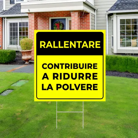 Cartelli da Esterno Personalizzati per Rallentamento