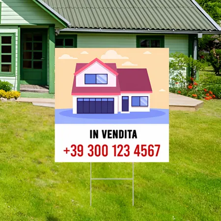 Cartelli da Esterno Personalizzati per Aannuncio di Vendita