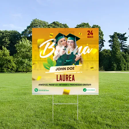 Cartelli da Esterno Personalizzati Festa di Laurea