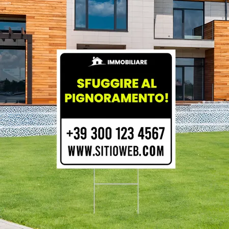 Cartelli da Esterno Personalizzati per Immobili Pignorati