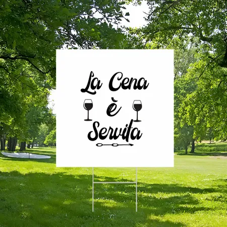 Cartelli da Esterno Personalizzati per la Cena
