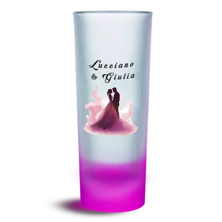 Bicchierino da Shot Alto Satinato con Base Colorata - Imprint Now - IT