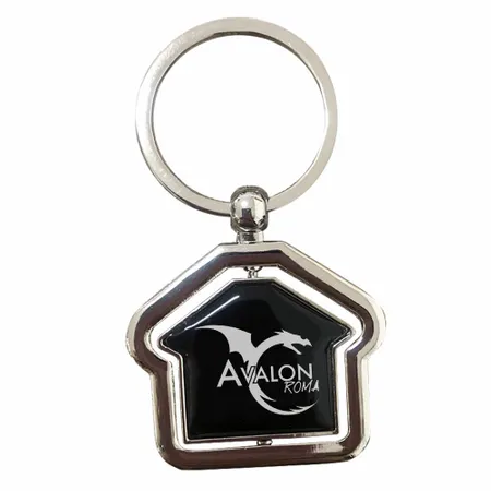 Portachiavi in Metallo con Casa Girevole