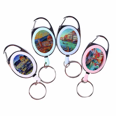 Portachiavi a Bobina con Clip a Coulisse per Badge - Imprint Now - IT