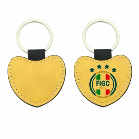 Portachiavi in Pelle con Cuore a Colori - Imprint Now - IT