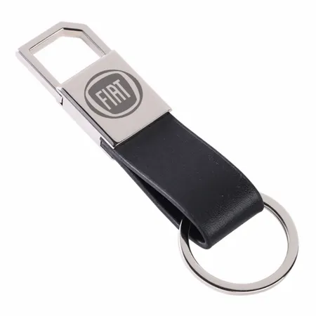 Portachiavi in Pelle con Anello Robusto - Imprint Now - IT