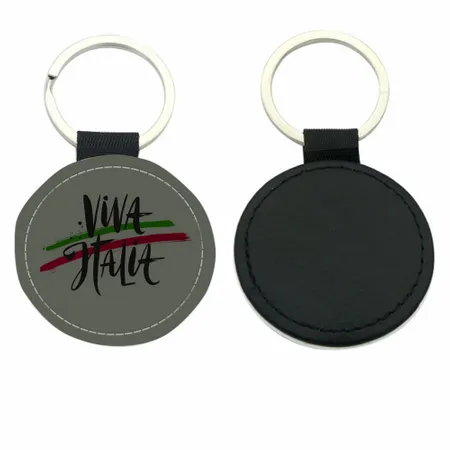 Portachiavi in Pelle a Forma di Cerchio - Imprint Now - IT