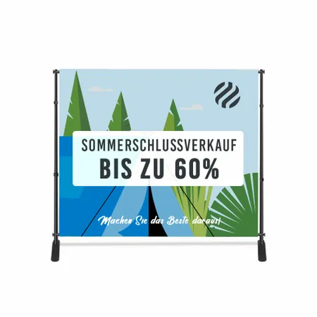 Verstellbares Standbanner - Imprint Now - DE