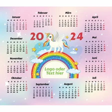 Einhorn & Regenbogen Mauspad Einhorn & Regenbogen Mauspad - Imprint Now - DE