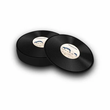 Weichplastik-Schallplattenuntersetzer - Imprint Now - DE