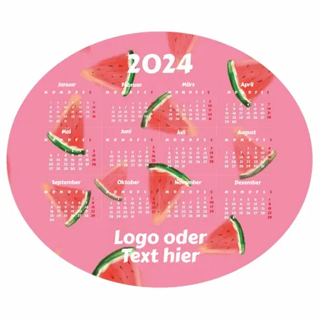 Individuelles Wassermelonen-Mauspad Individuelles Wassermelonen-Mauspad - Imprint Now - DE